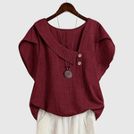 MARCELLINE | ASYMMETRICAL NECKLINE BLOUSE
