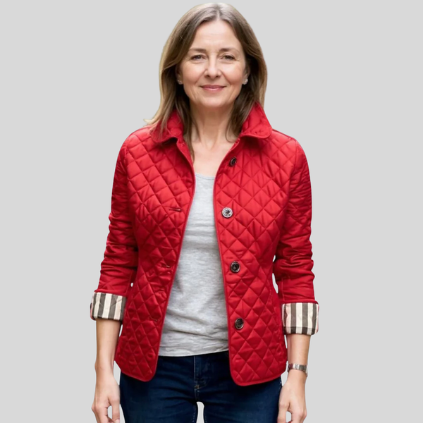 HAILEY | CASUAL QUILTED JACKET WITH TURNED-DOWN COLLAR
