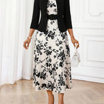 AMELIE LANE | PRINTED BELTED TWO-PIECE SET