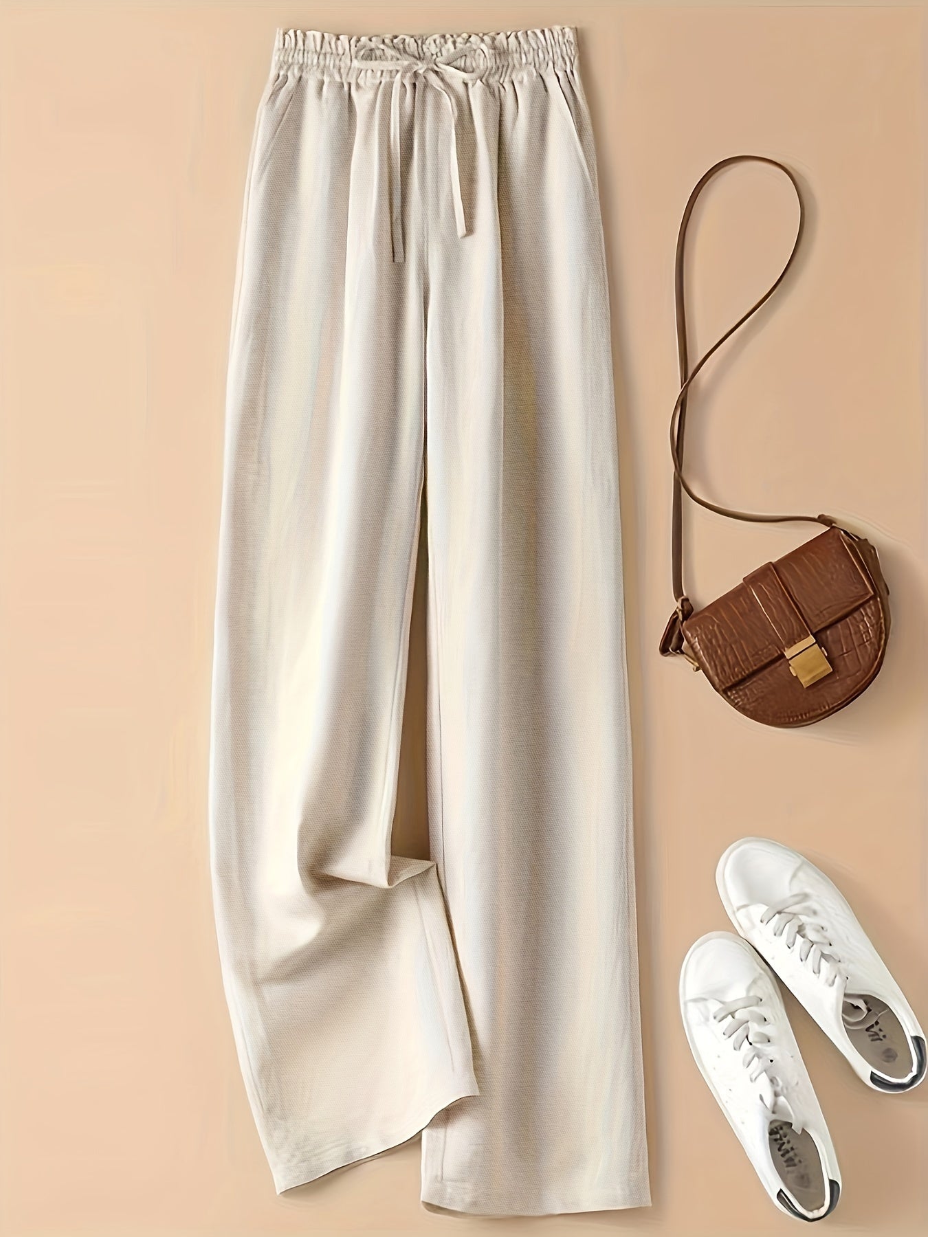 COLETTE | WIDE LEG DRAWSTRING TROUSERS