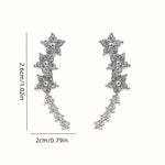 FLORAL RHINESTONE GOLD EARRINGS
