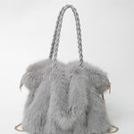 Charlotte - Versatile Plush Velvet Shoulder Tote Bag