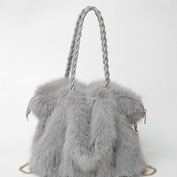 Charlotte - Versatile Plush Velvet Shoulder Tote Bag