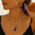 Silver with blue details