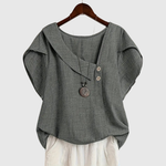 MARCELLINE | ASYMMETRICAL NECKLINE BLOUSE