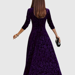 VESPERA | GRACEFUL FLORAL MIDI DRESS