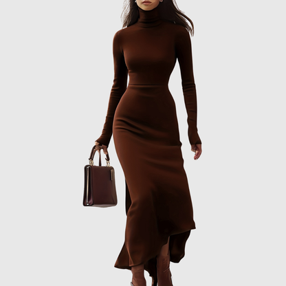 IESLA | HIGH NECK TIGHT-FASHION DRESS