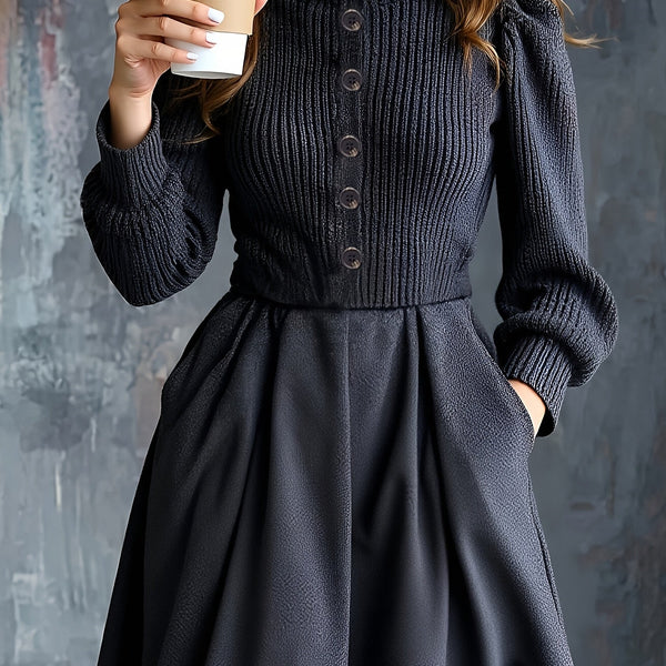 NOEL | VINTAGE WINTER DRESS WITH POCKETS