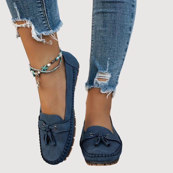 LENA – SUEDE TASSEL LOAFERS