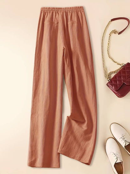 IMARA | WIDE-LEG DRAWSTRING TROUSERS
