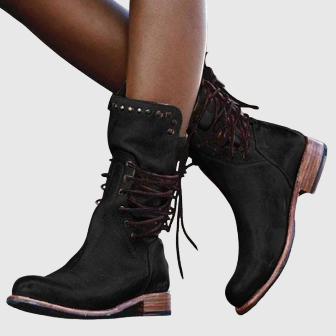 MAELIS | VINTAGE COMFORT LACE-UP BOOTS