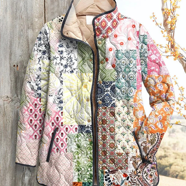 GWENDOLYN | EVENING BLOSSOM QUILTED JACKET