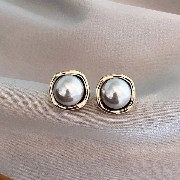 NOEMI | BLACK PEARL EARRINGS