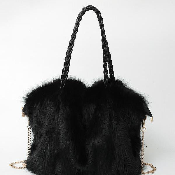 Charlotte - Versatile Plush Velvet Shoulder Tote Bag