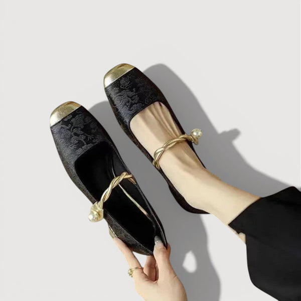 ESTELLE – ORTHOPEDIC MARY JANE LOW HEELS