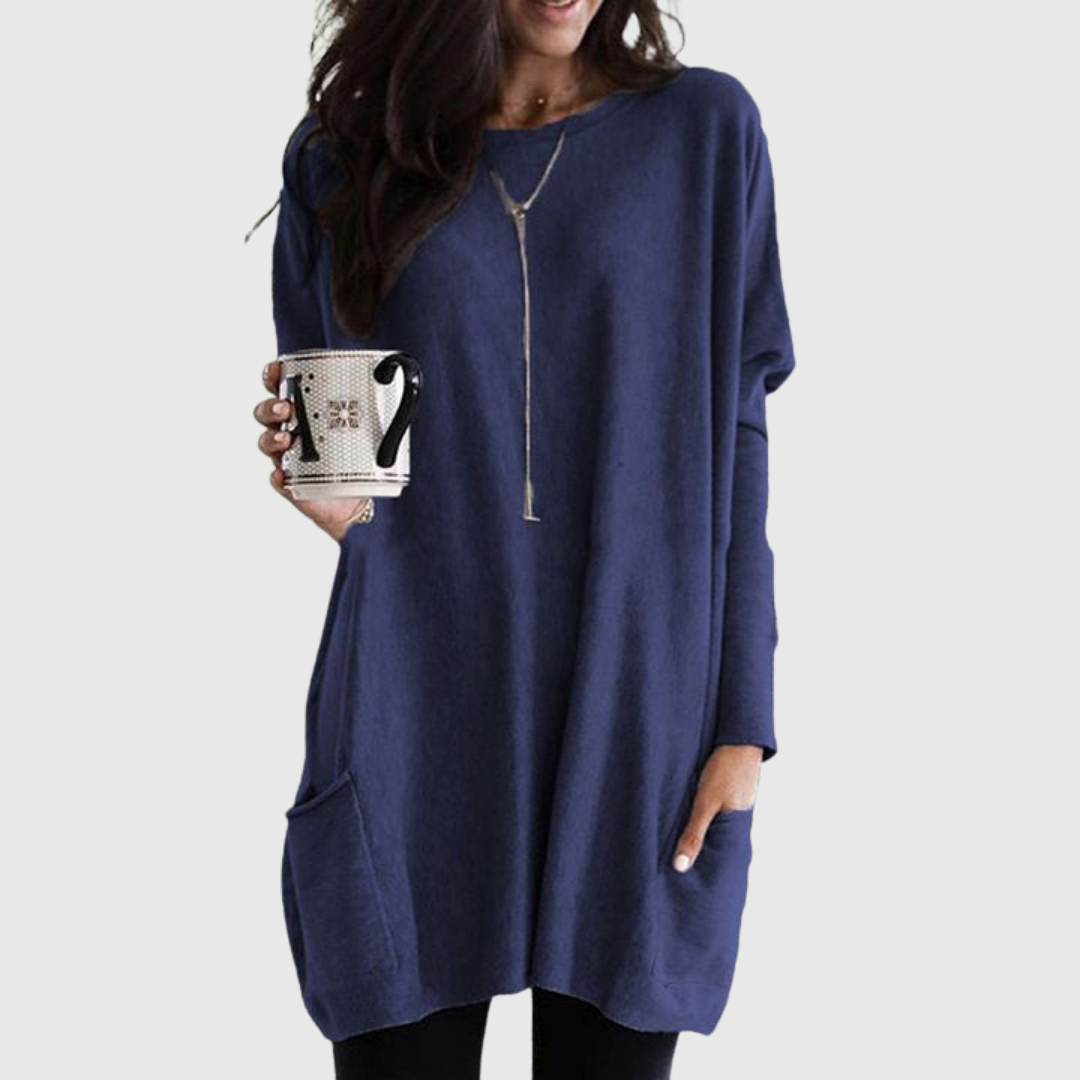 FENORA | RELAXED POCKET TUNIC WITH COVERAGE