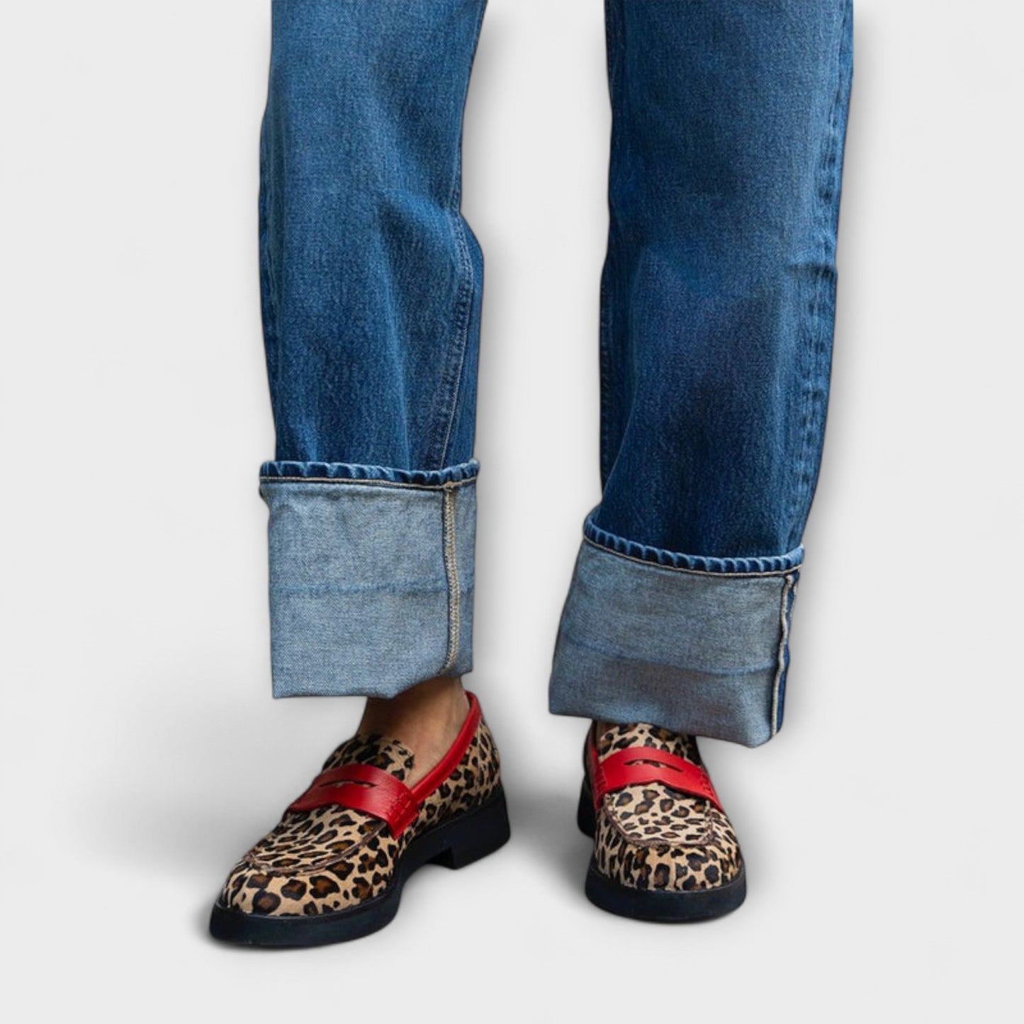 SABINE - LEOPARD PRINT LOAFERS