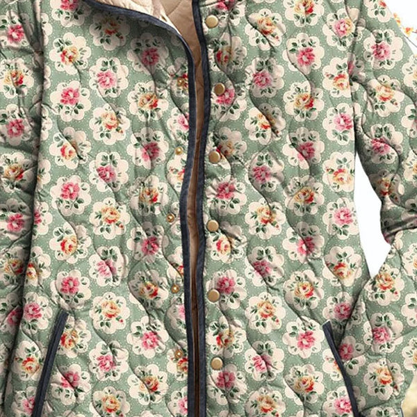 ELEANOR | VINTAGE ROSE QUILTED JACKET