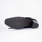 VESPA | BLACK FRINGE STUDDED WESTERN COWBOY BOOTS