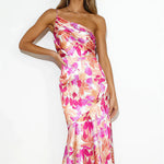 VIOLET | FLORAL SATIN GOWN