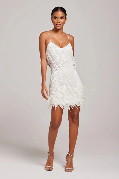 ALICIA | FEATHER MINI DRESS