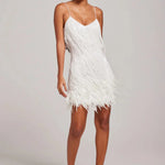 ALICIA | FEATHER MINI DRESS