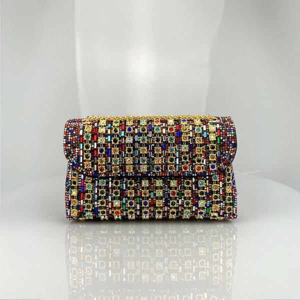 KLAUDIA | CHIC CHAIN DIAMOND SHOULDER BAG