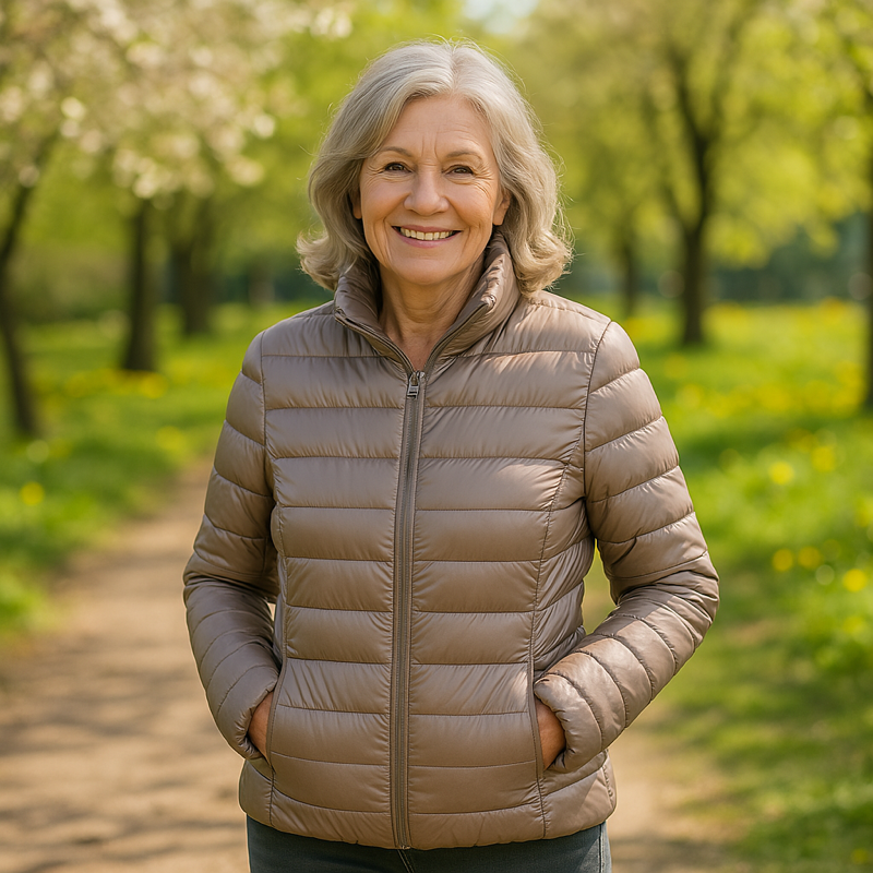 ULLA TRANSITIONAL PADDED JACKET | CHAMPAGNE