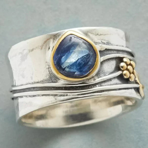 Gertrude – Anello da meditazione bohémien con pietra preziosa