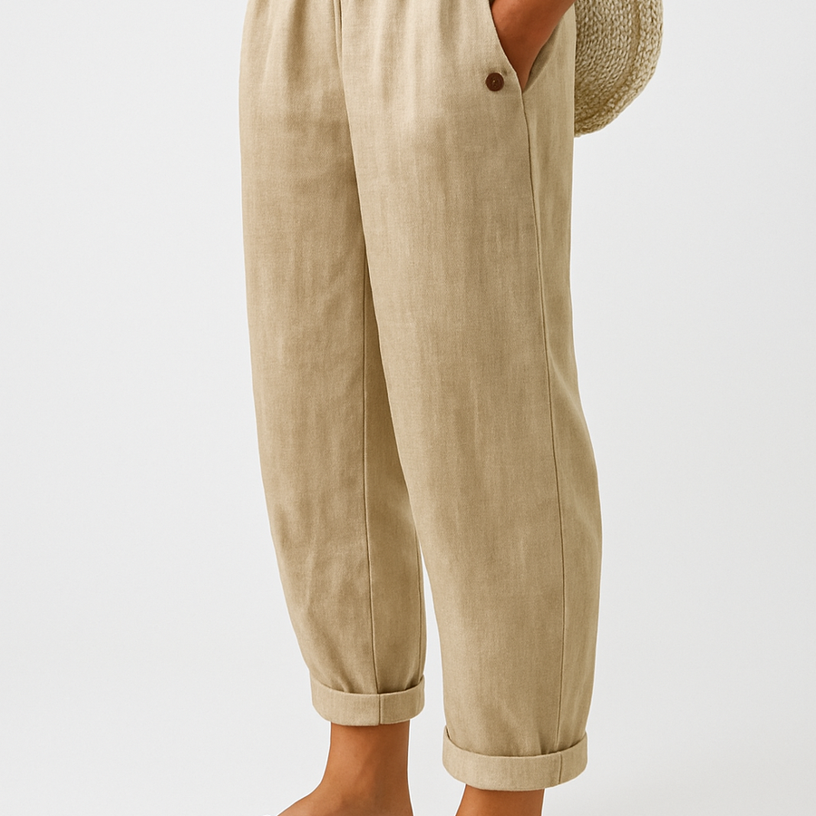 NORAYA | STYLISH PANTS WITH SIDE POCKETS