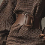 Clara | Short Knit Dress with Matching Belt