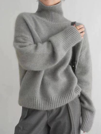 ISABOLL | CASHMERE HIGH-NECK SWEATER