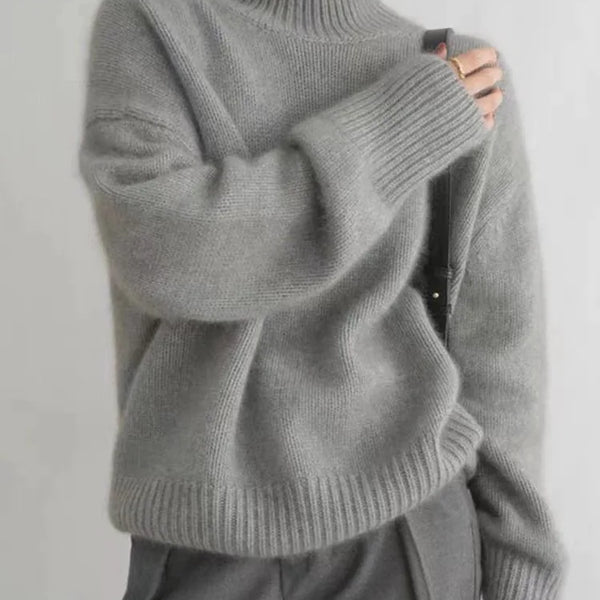 ISABOLL | CASHMERE HIGH-NECK SWEATER