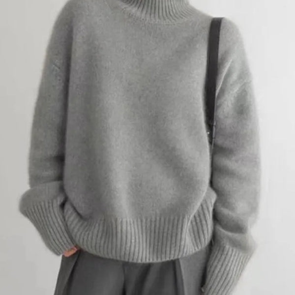 ISABOLL | CASHMERE HIGH-NECK SWEATER
