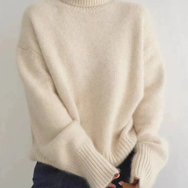 ISABOLL | CASHMERE HIGH-NECK SWEATER
