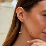 Mara - Gold rings with a delicate pendant
