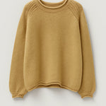 VESNA | SOFT ROUND-NECK KNIT SWEATER WITH SHOULDER DETAIL