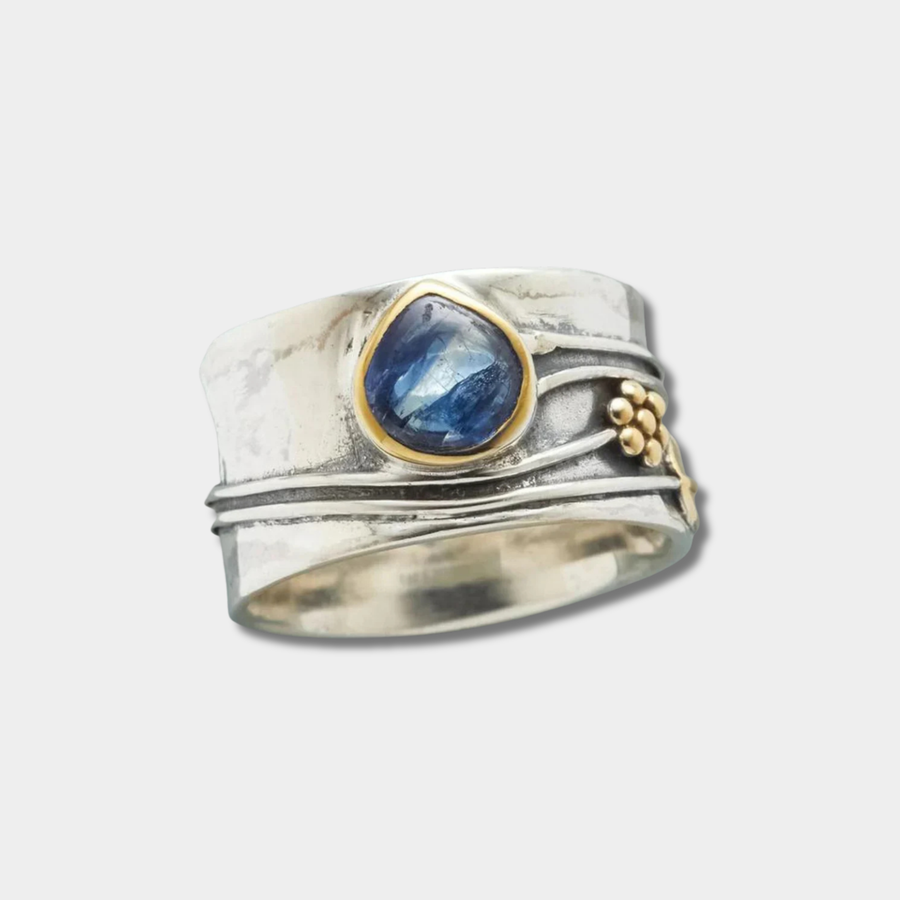 Gertrude – Anello da meditazione bohémien con pietra preziosa