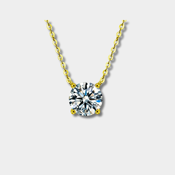 Rafaela – Collier in argento sterling placcato 18K con zircone