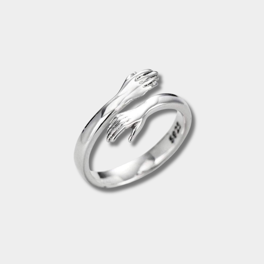 Petra – Anello regolabile in argento “Cuddle”