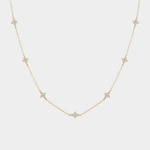 Veronika – Thin silver chain with vertical pendant