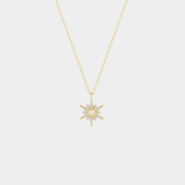 Amelie – Fine silver chain with round pendant