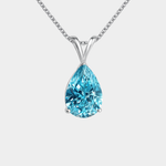 Melina – Catenina in argento con pendente azzurro chiaro
