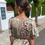 CLARANDRA | COPPER MIDI DRESS