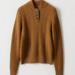 YSELLA | CABLE-KNIT CARDIGAN WITI BUTTONS