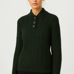YSELLA | CABLE-KNIT CARDIGAN WITI BUTTONS