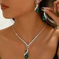 Silver with green details