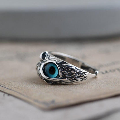 SILVER OPAL ADJUSTABLE RING