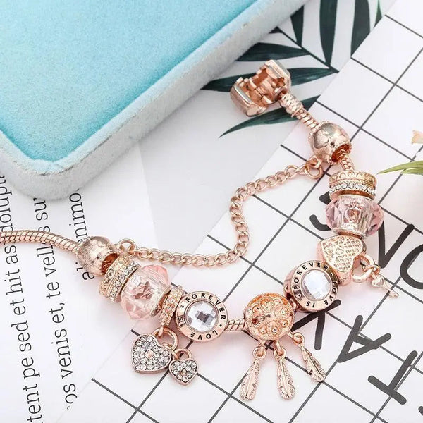 STERLING SILVER DREAMCATCHER CHARM BRACELET