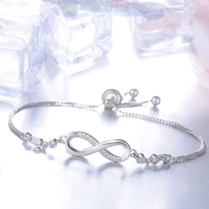 SILVER INFINITY SYMBOL BRACELET